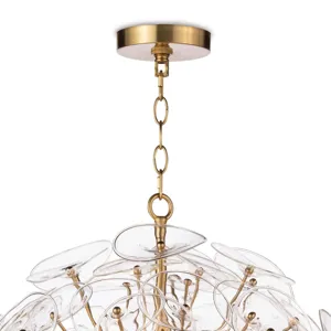 Poppy Glass Chandelier Small (Clear)