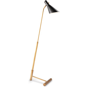 Spyder Floor Lamp (Blackened Brass and Natural Brass)