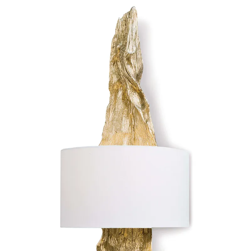 Driftwood Sconce (Antique Gold Leaf)
