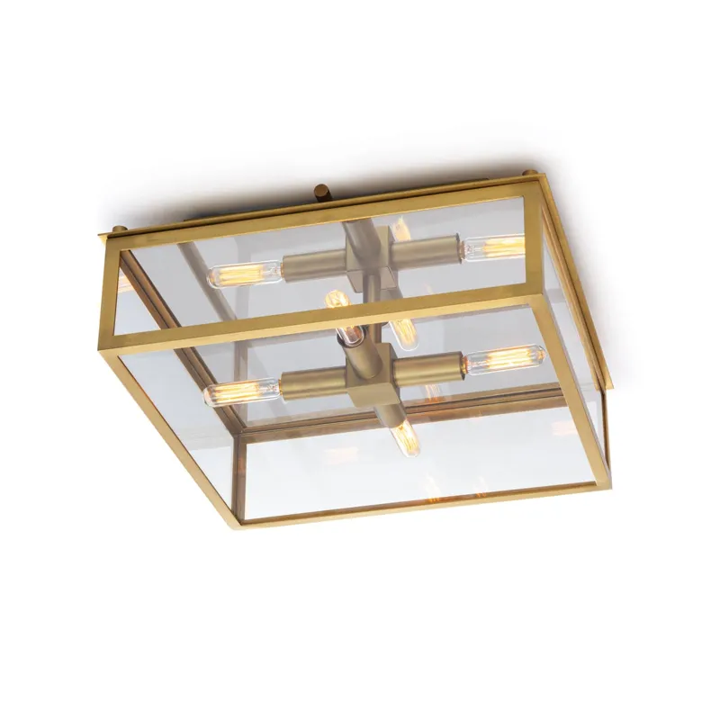 Ritz Flush Mount (Natural Brass)