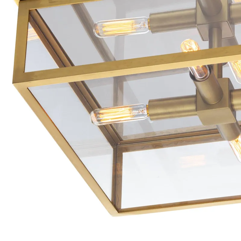Ritz Flush Mount (Natural Brass)