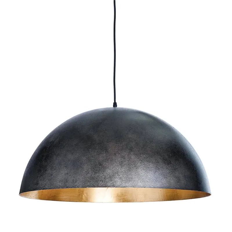 Sigmund Pendant Large (Black and Gold)