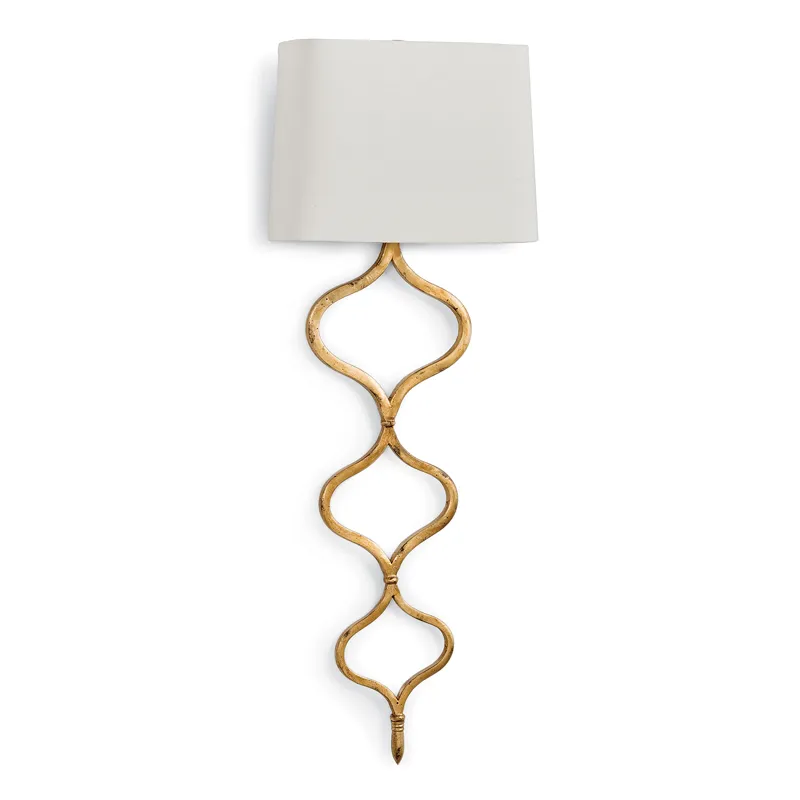 Sinuous Sconce (Gold Leaf)