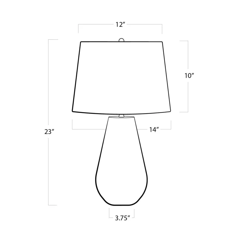 Cassia Chevron Table Lamp (Natural)