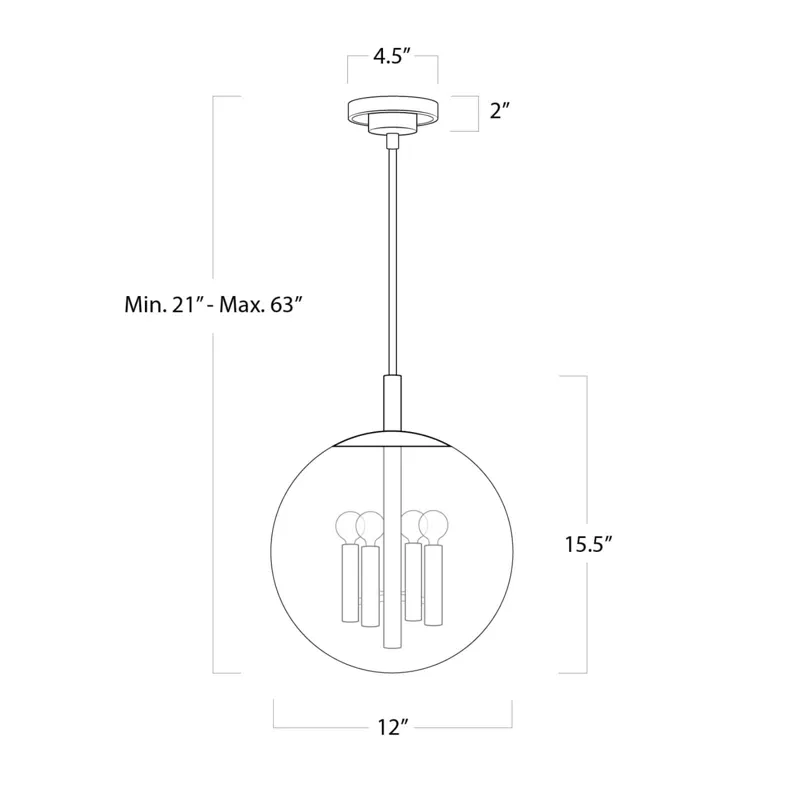 Cafe Pendant Small (Natural Brass)
