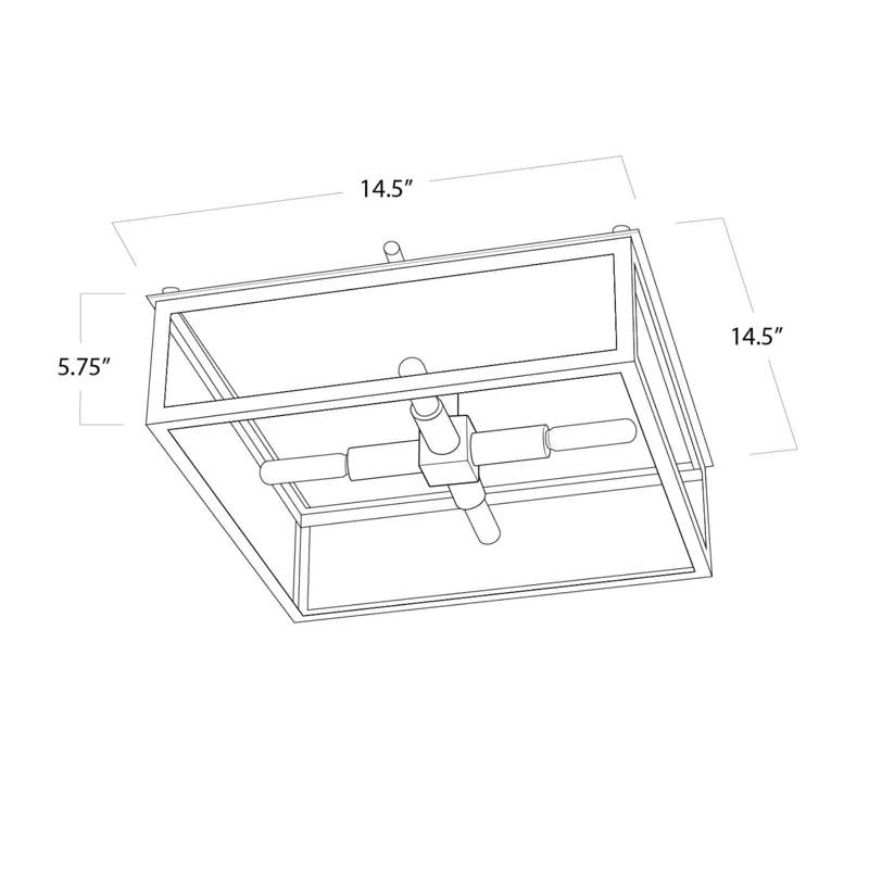Ritz Flush Mount (Natural Brass)