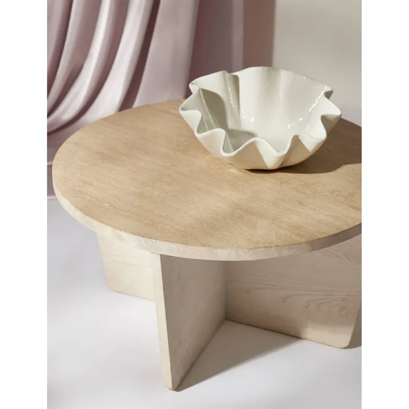 Ruffle Ceramic Bowl Large