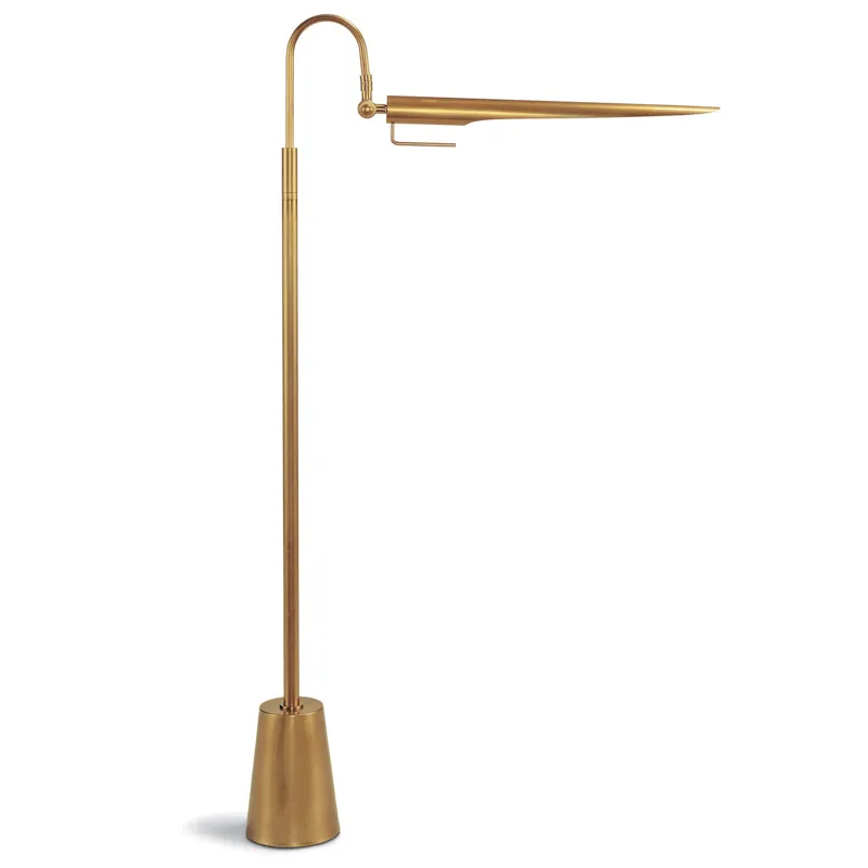 Raven Floor Lamp (Natural Brass)