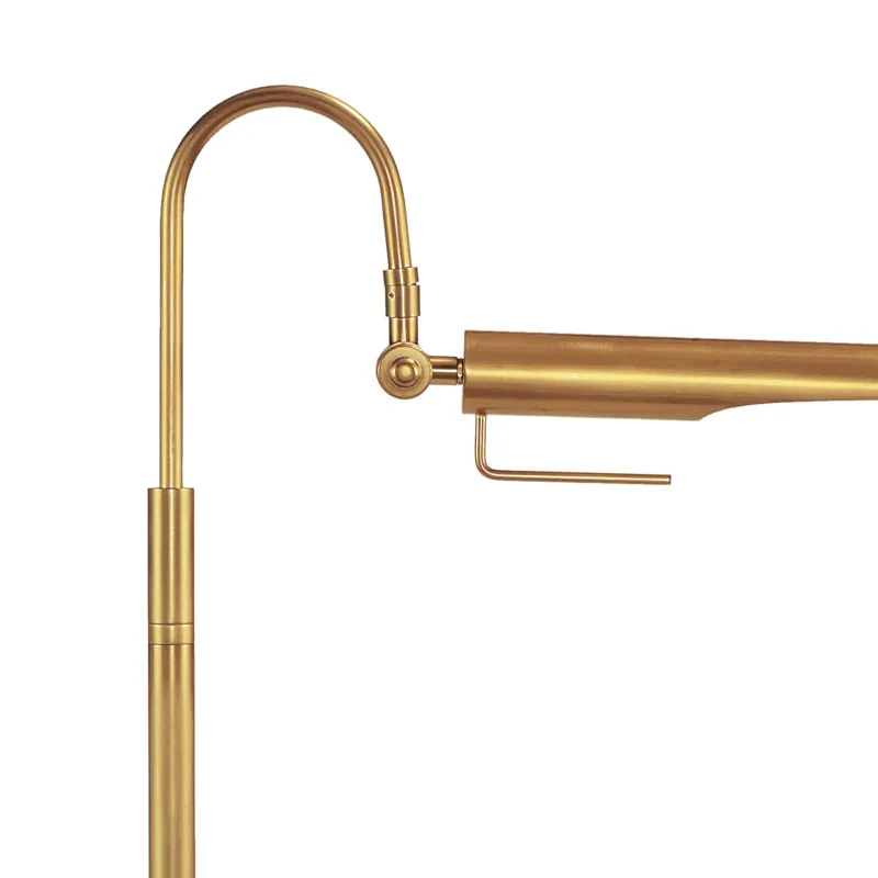 Raven Floor Lamp (Natural Brass)