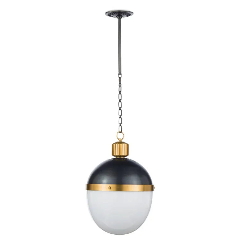 Otis Pendant Medium (Blackened and Natural Brass)