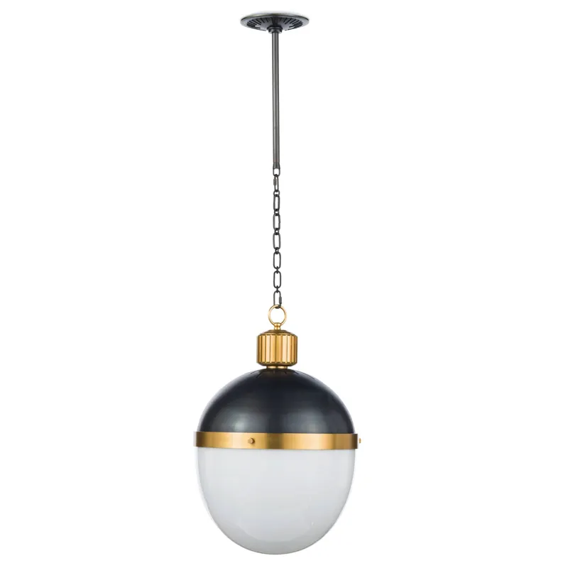 Otis Pendant Large (Blackened and Natural Brass)