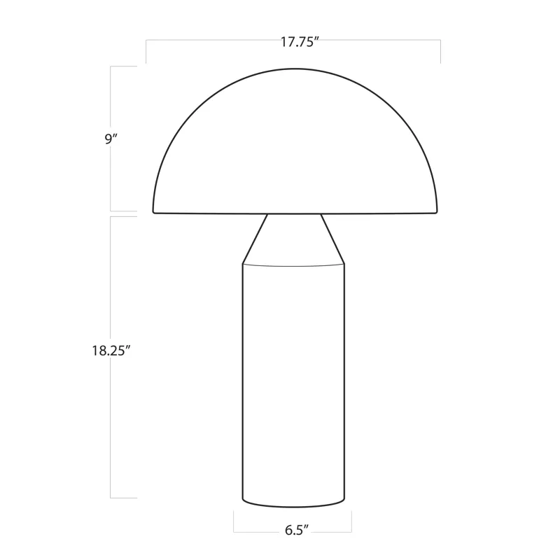 Apollo Table Lamp (Blackened Iron)