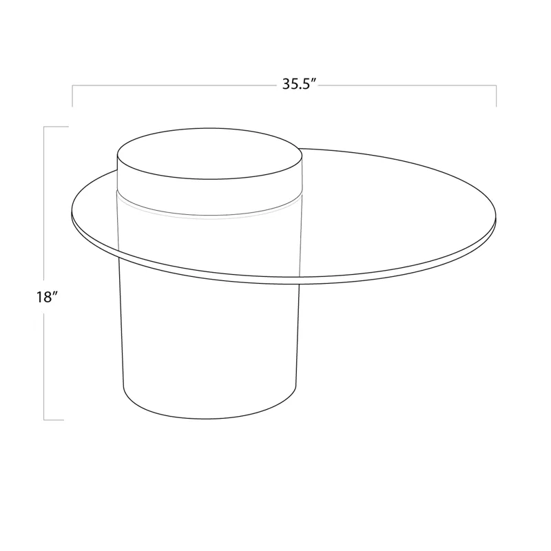 Odette Coffee Table (Black) - 2 cartons