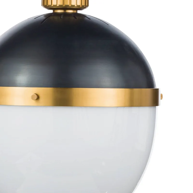 Otis Pendant Large (Blackened and Natural Brass)