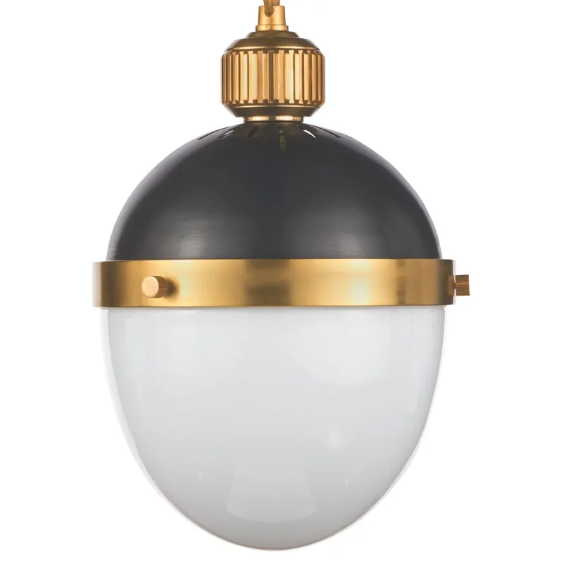 Otis Pendant Small (Blackened and Natural Brass)