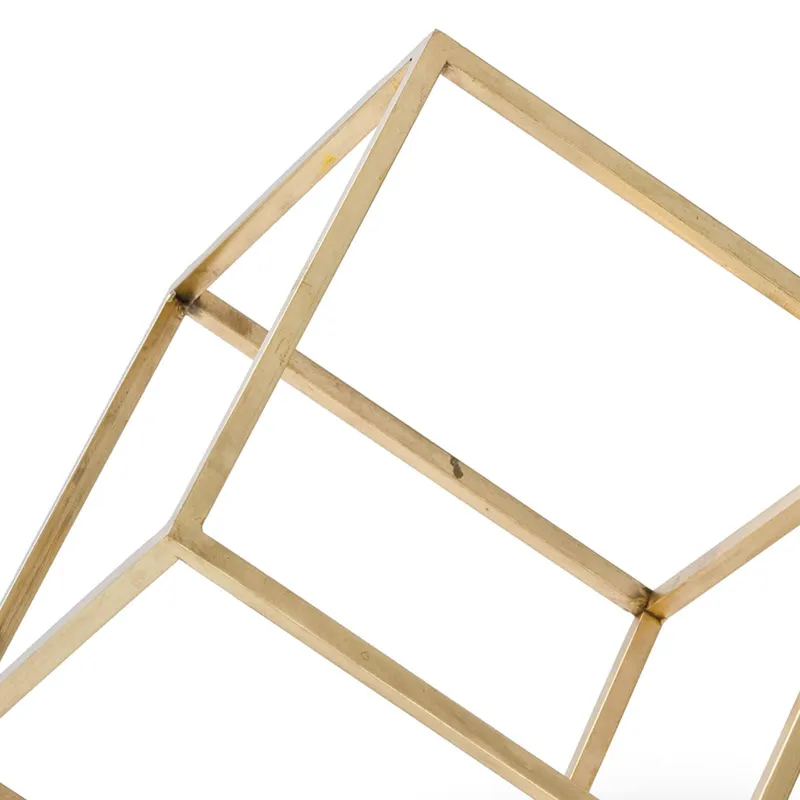 Open Standing Cube (Brass)