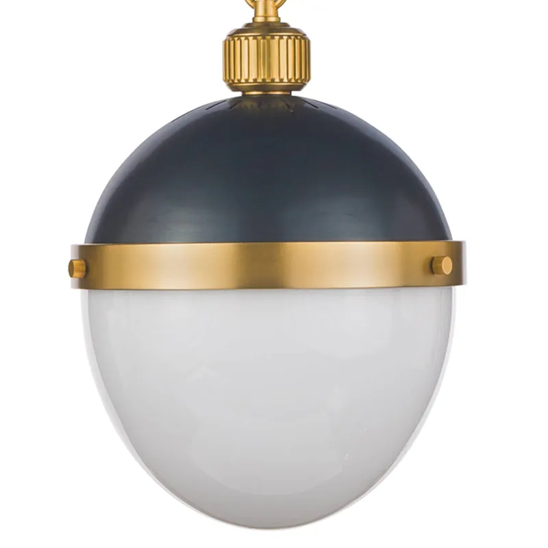 Otis Pendant Medium (Blackened and Natural Brass)