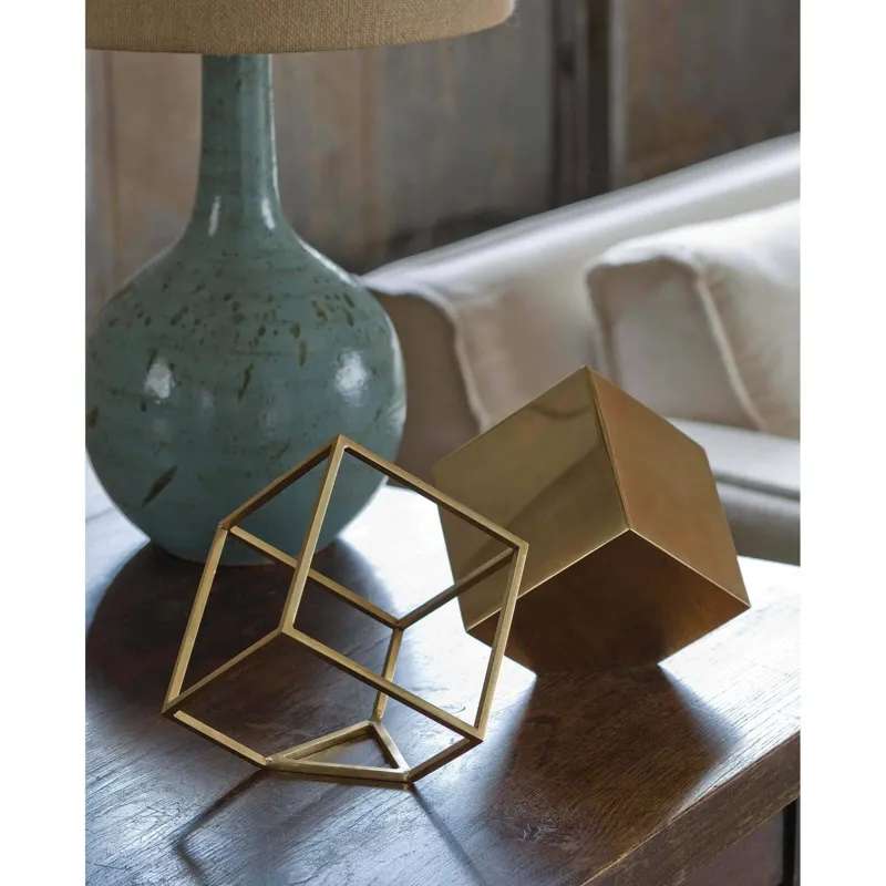 Open Standing Cube (Brass)