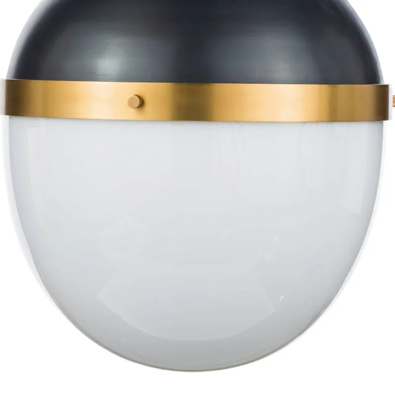 Otis Pendant Large (Blackened and Natural Brass)