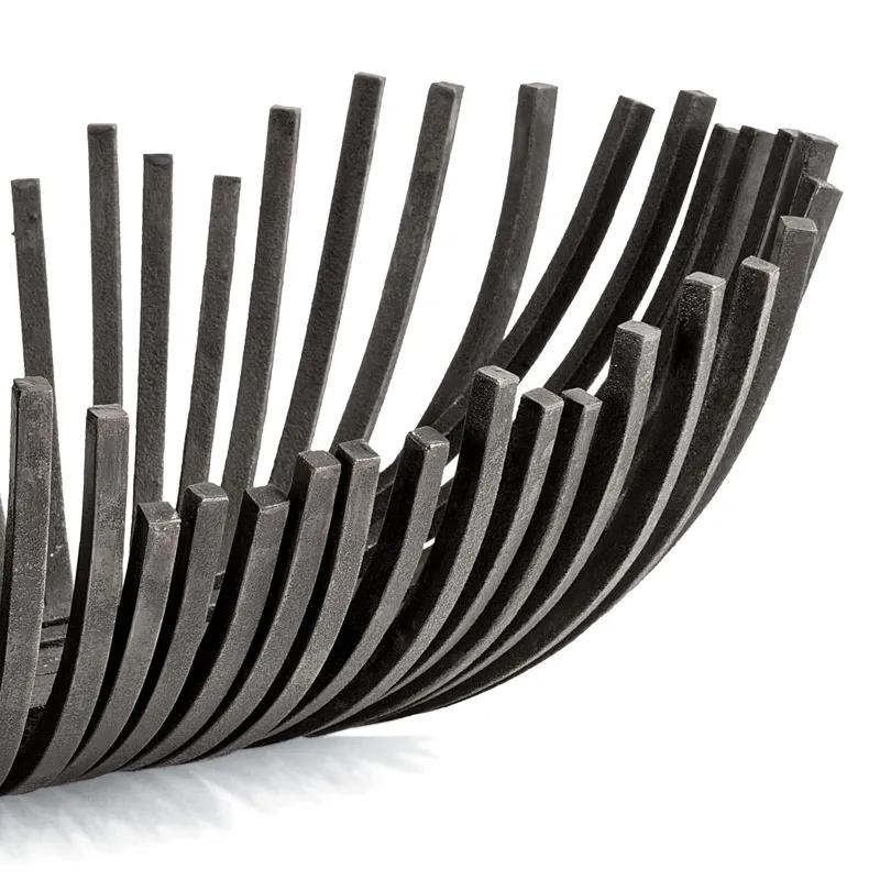 Webbed Bowl Oblong (Blackened Iron)