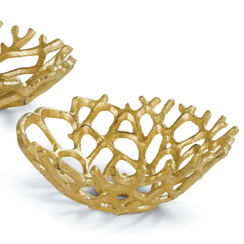 Web Bowl Set of 2 (Gilded)