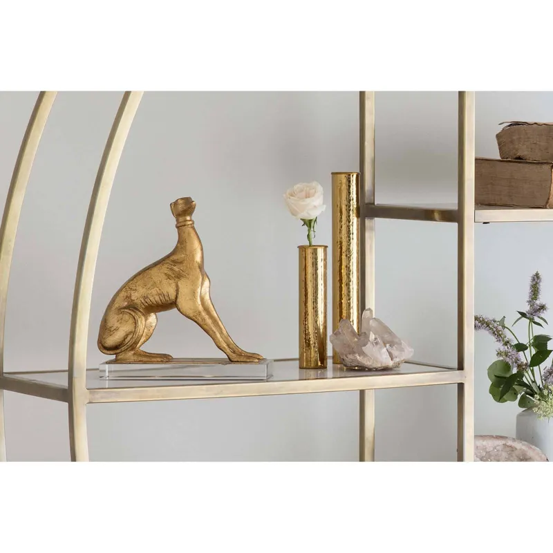 Hammered Bud Vase Set (Polished Brass)