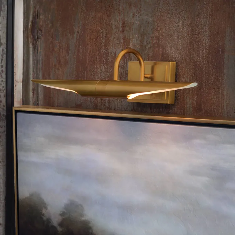 Redford Picture Light Small (Natural Brass)