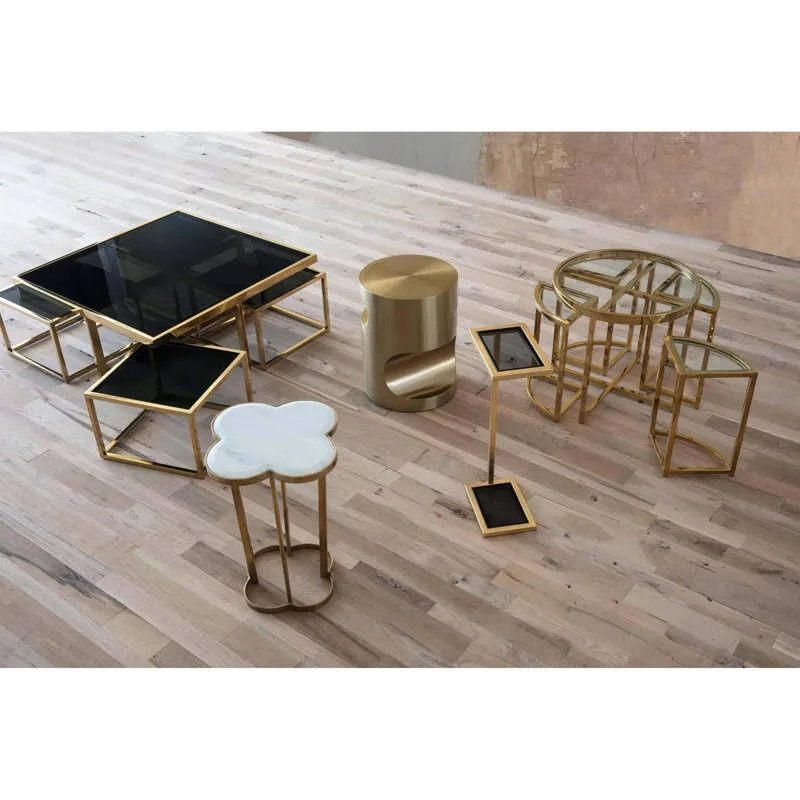 Clover Table (Natural Brass)