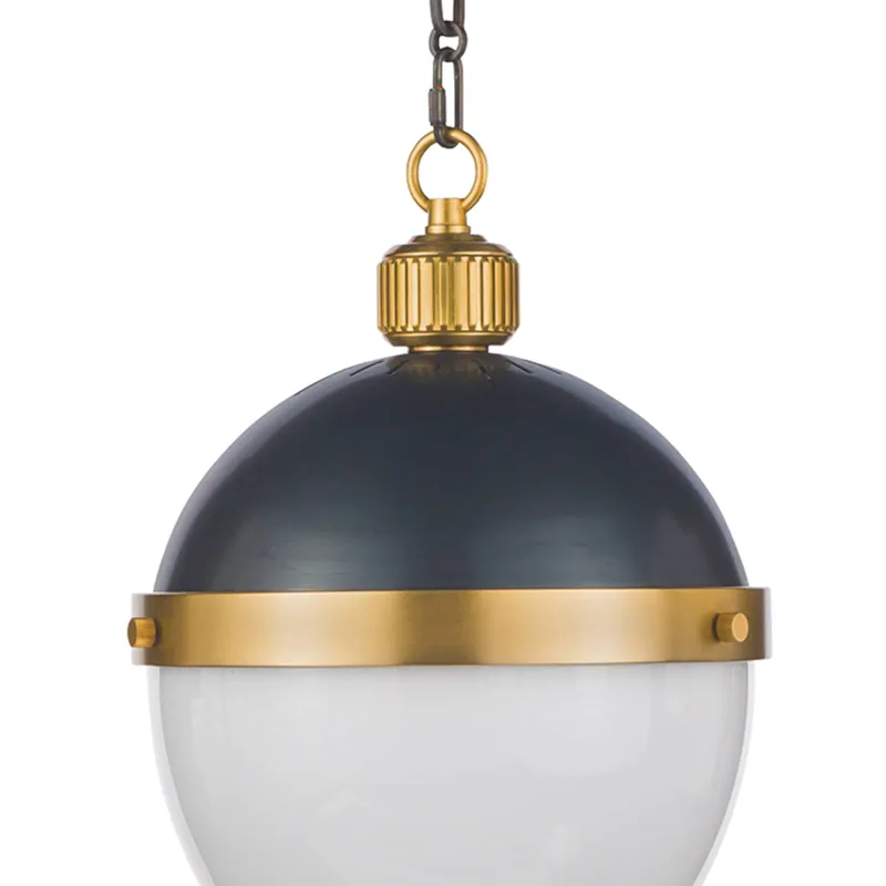 Otis Pendant Medium (Blackened and Natural Brass)