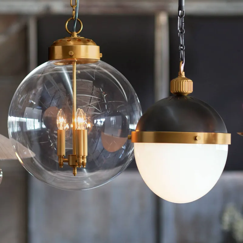 Otis Pendant Medium (Blackened and Natural Brass)