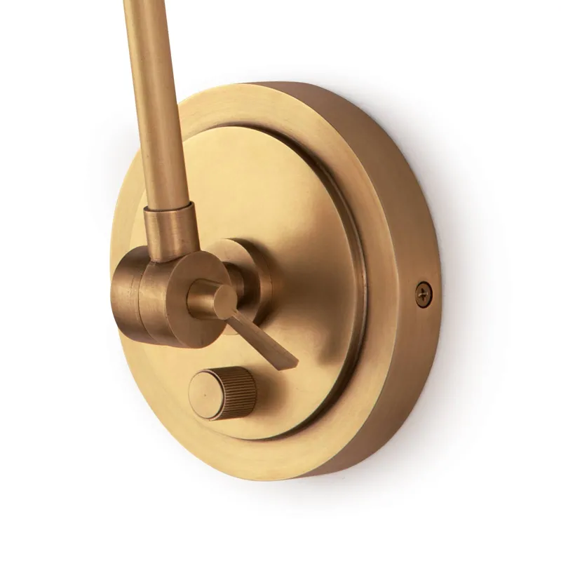 Sal Task Sconce (Natural Brass)