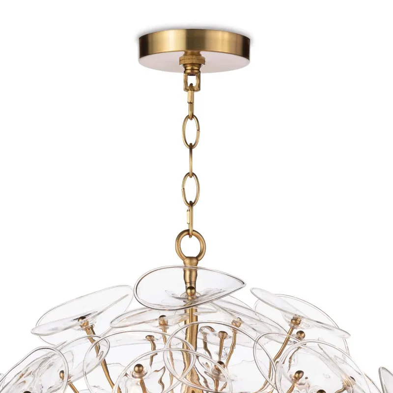 Poppy Glass Chandelier Small (Clear)