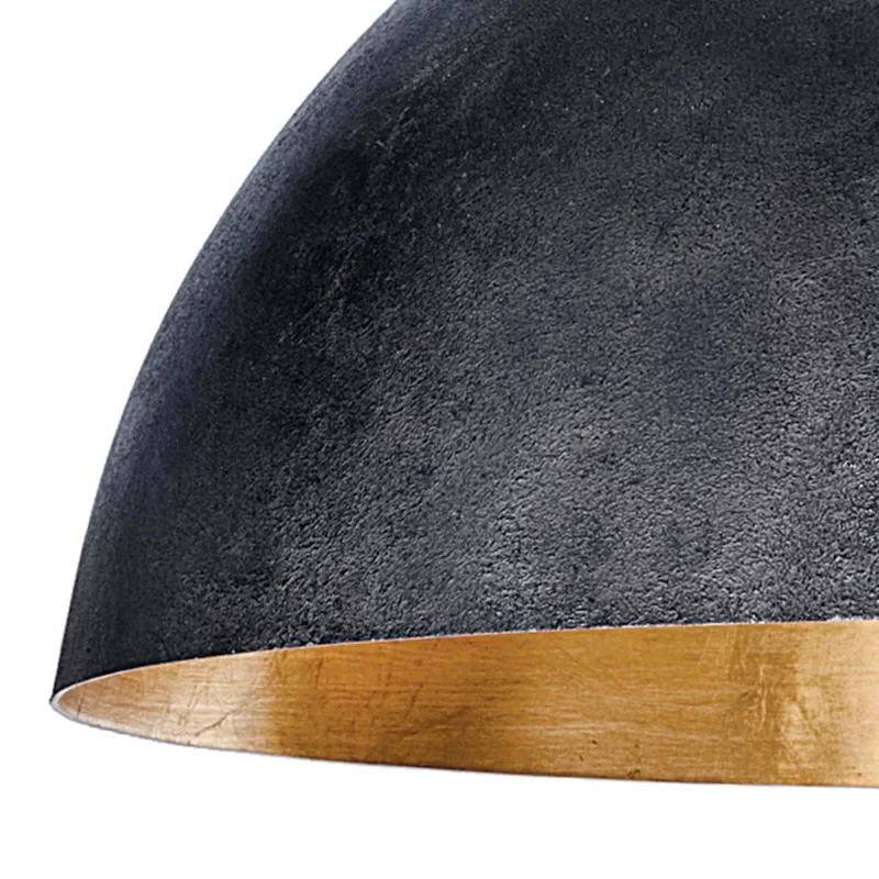 Sigmund Pendant Large (Black and Gold)