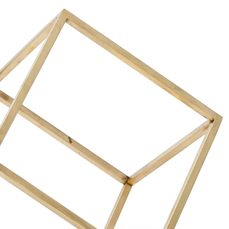 Open Standing Cube (Brass)