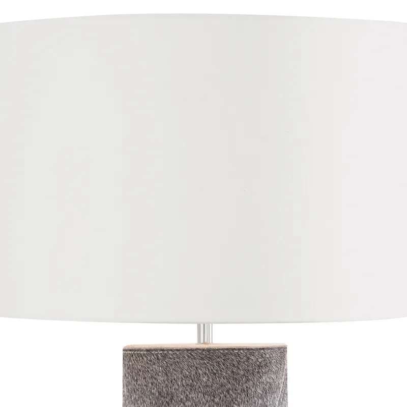 Andres Column Table Lamp (Grey)