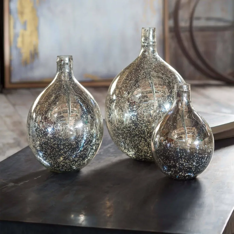 Wine Spheres Set of 3 (Antique Mercury)