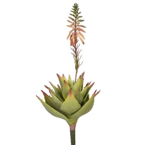 18&quot; Aloe w/Flower Pick - UV Protected