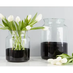 Poet Glass Vase Collection- Black