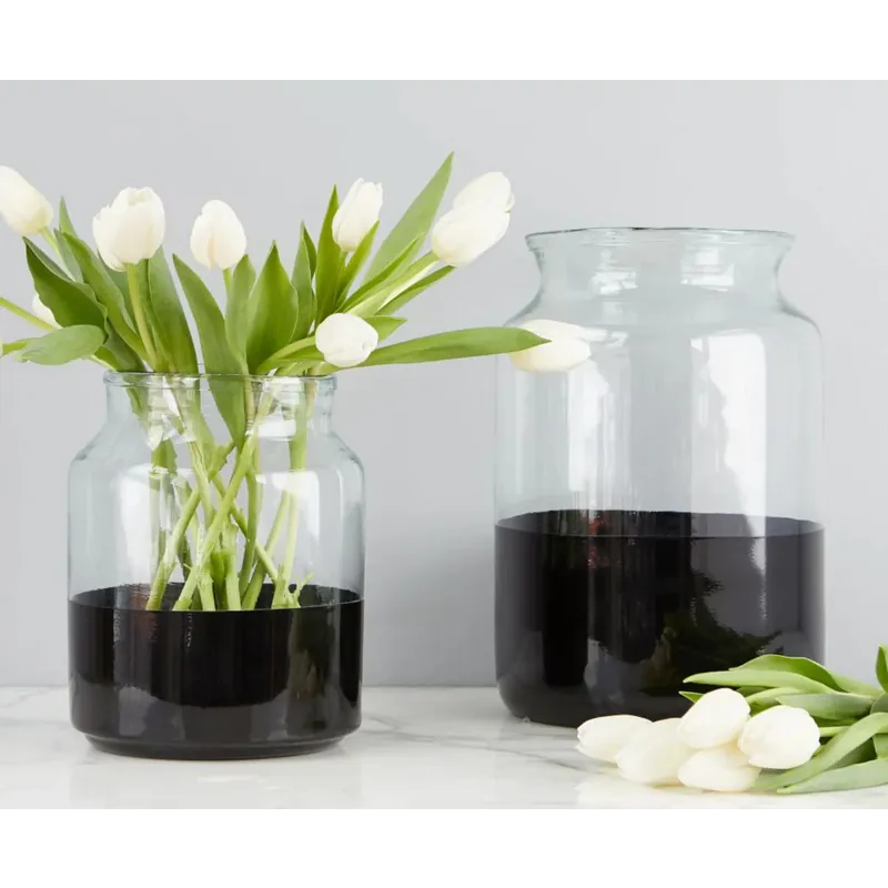 Poet Glass Vase Collection- Black