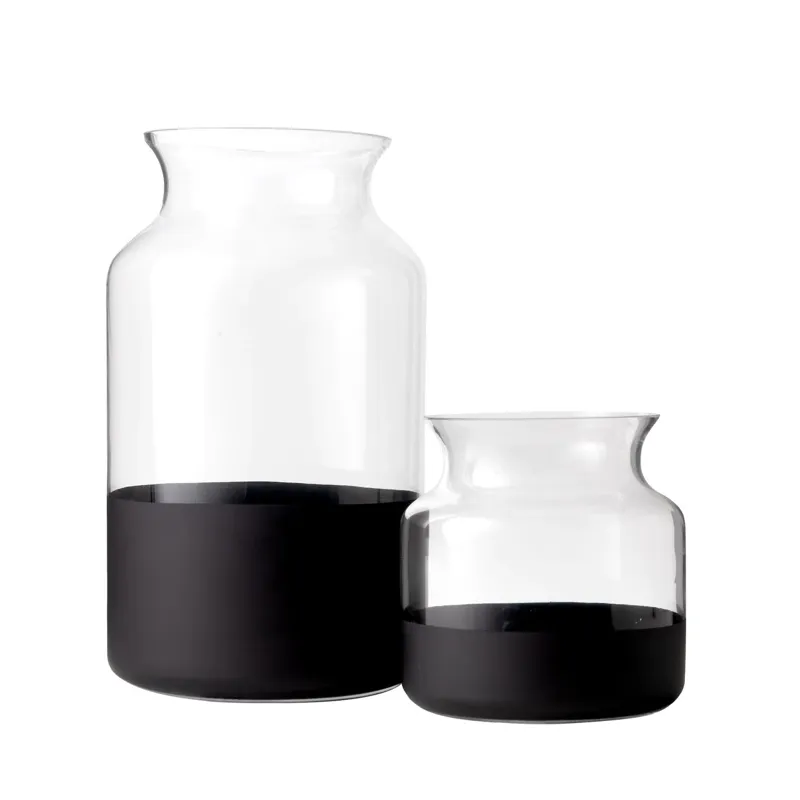 Poet Glass Vase Collection- Black
