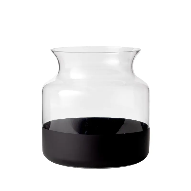 Poet Glass Vase Collection- Black