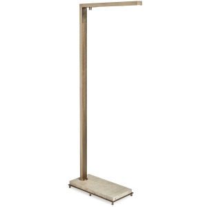 Illume Floor Lamp - Tavertine/Brass
