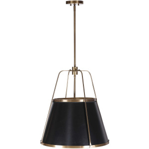 Leather Classic, 4 LT Pendant - Black