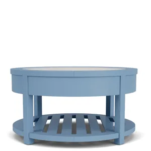 Rosalie Round Cocktail Table - Blue