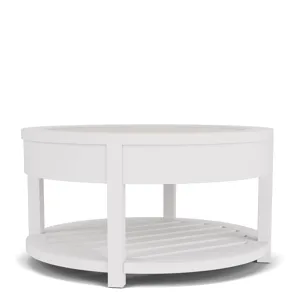 Rosalie Round Cocktail Table White