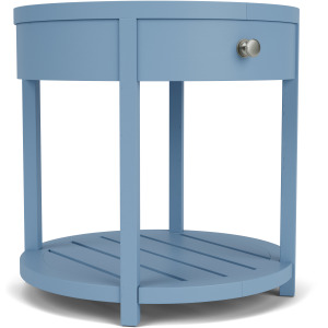 Rosalie Round End Table Blue