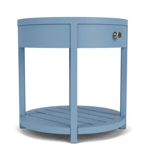 Rosalie Round End Table Blue