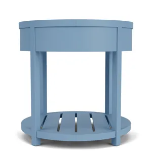 Rosalie Round End Table Blue
