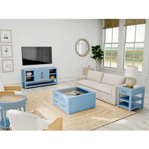 Rosalie Collectors Cocktail Table Blue
