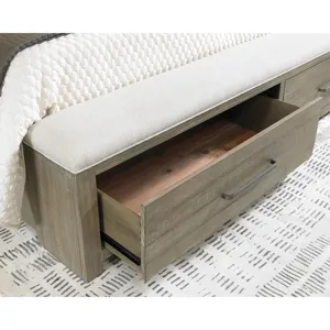 Intrigue Upholstered Bench Storage Footboard - King